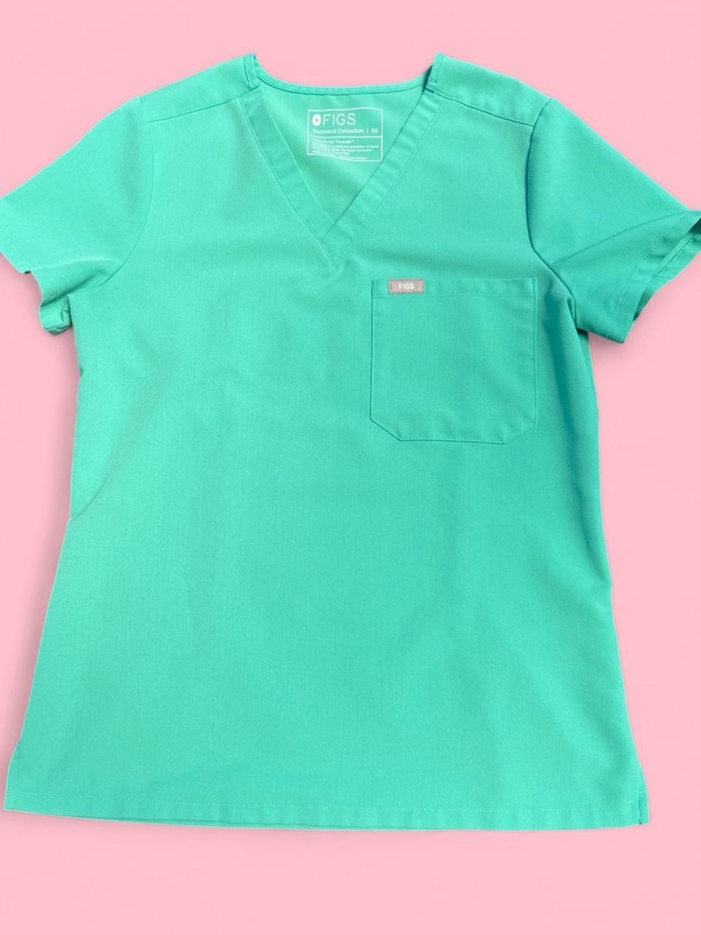 FIGS Surgical Green Catarina One Pocket Scrub Top